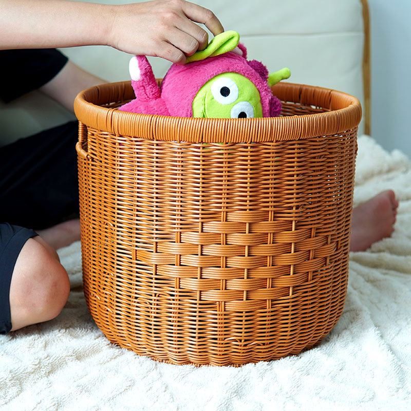 Stylish Round Woven Storage Basket Stornfield