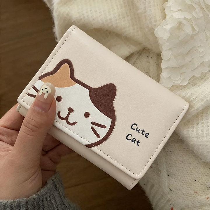 Cute Cat-Themed Card Case