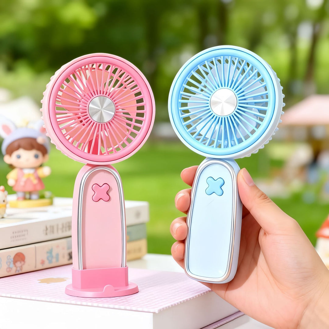 Women portable mini fan with USB charging function and ergonomic design Stornfield