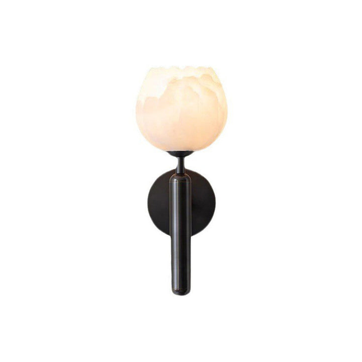 Modern Minimalist Wall Sconce with Marble Accent