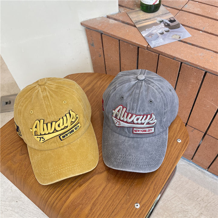 Men's Vintage-Inspired Distressed Cotton Baseball Cap Stornfield