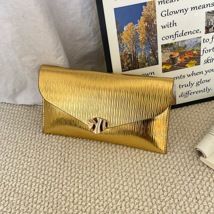 Elegant Patent Leather Evening Clutch