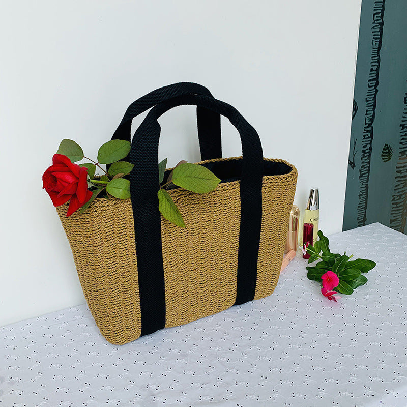 Sustainable basket bag with sturdy carrying handles Stornfield