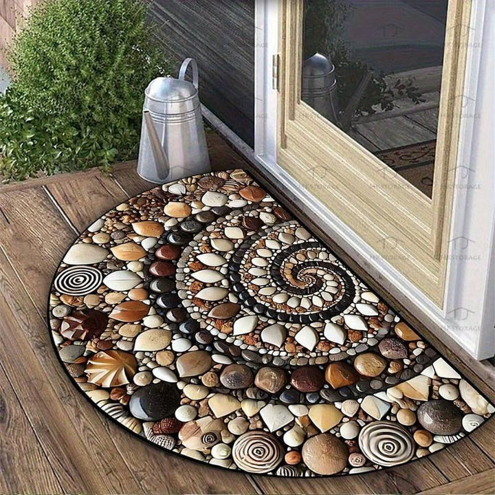 Textured Wooden Plank Doormat Stornfield