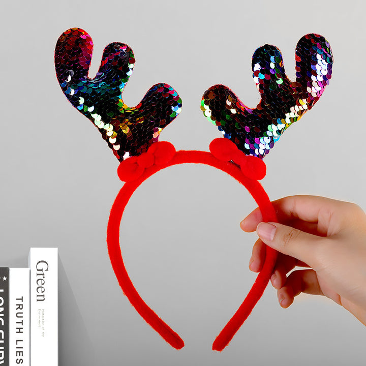 Festive Reindeer Antler Headband