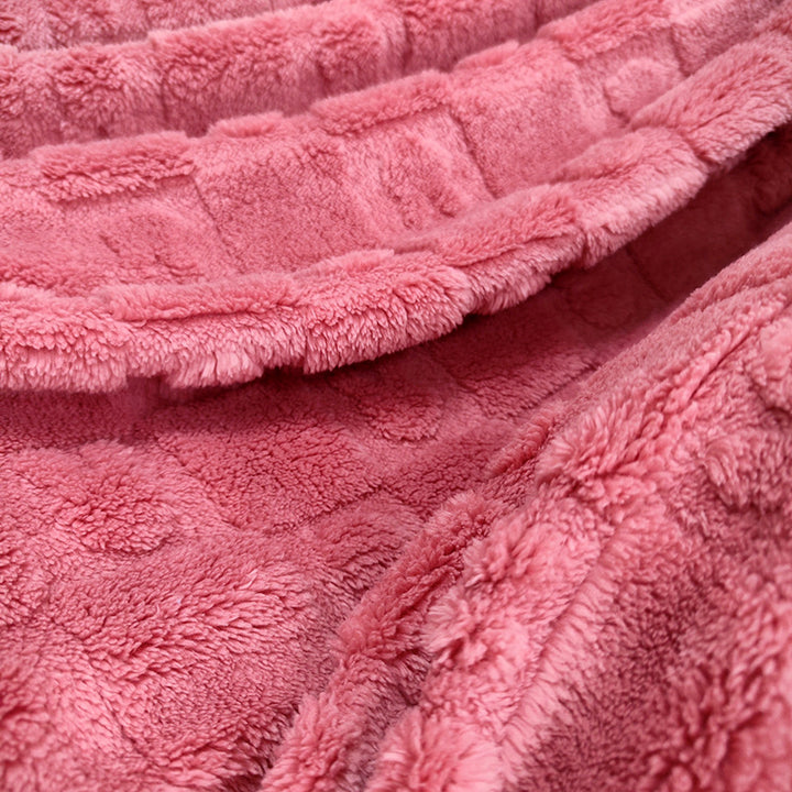 Ladies Cozy Microfiber Quick Change Blanket in Modern Checkered Pattern Stornfield