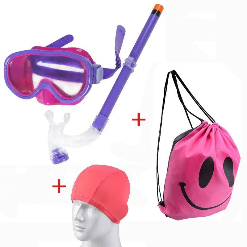 Diving goggles set with breathable snorkel and waterproof backpack Stornfield