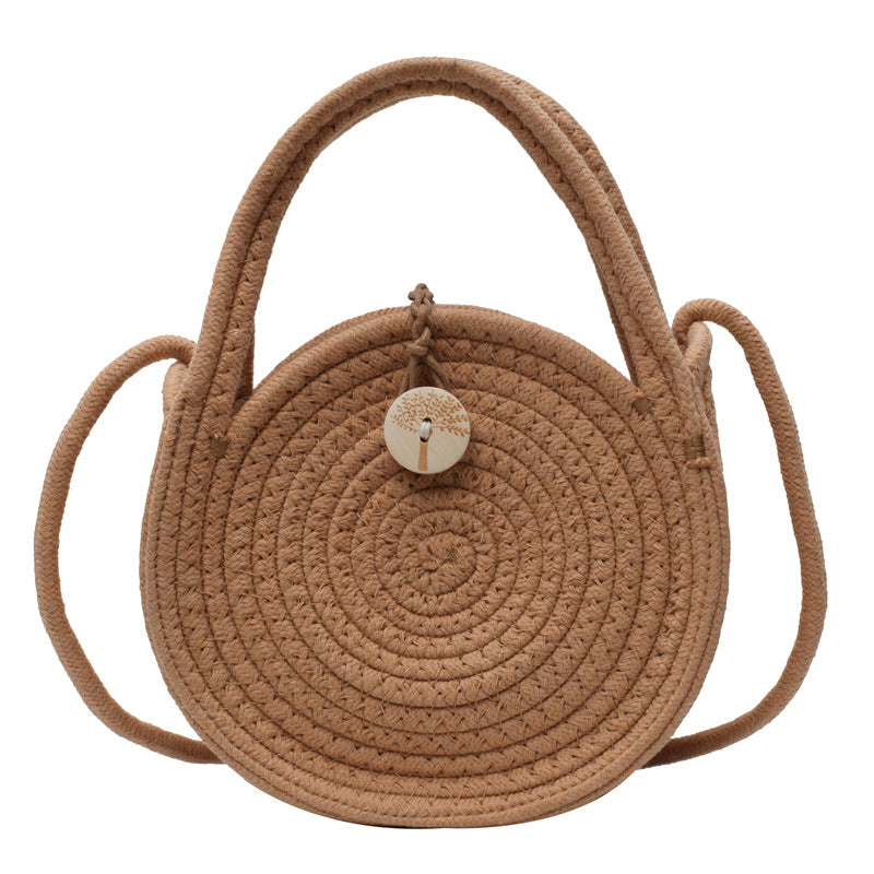 Handmade round bag with elegant design Stornfield