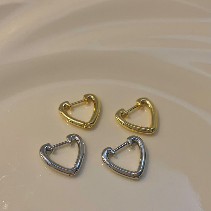 Heart-Shaped Earrings Made of Stainless Steel Stornfield