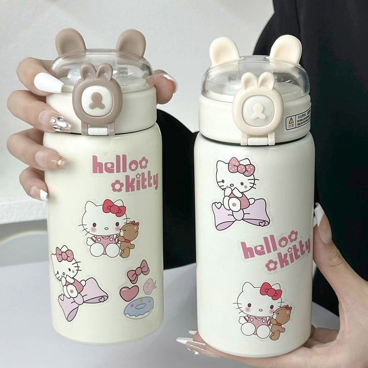 Women's insulated drinking bottle with secure flip lid and cute design Stornfield