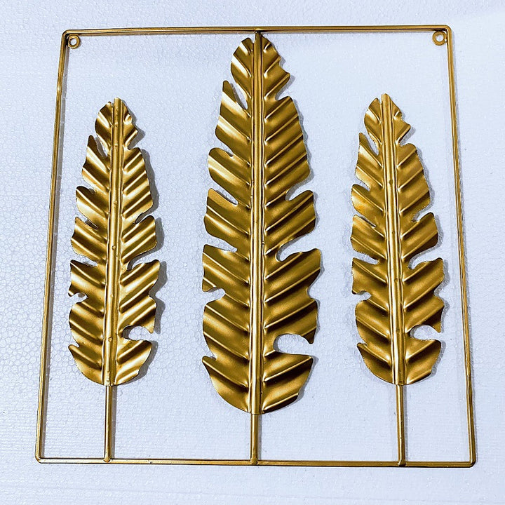 Decorative Metal Wall Art with Leaf Design Stornfield