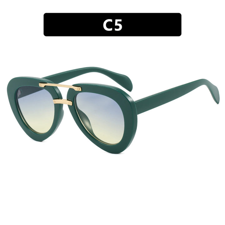 Womens extravagant sunglasses in modern heart design Stornfield