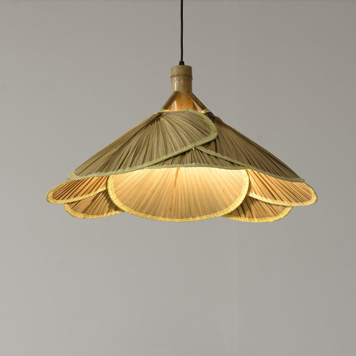 Artistic Woven Palm Pendant Light