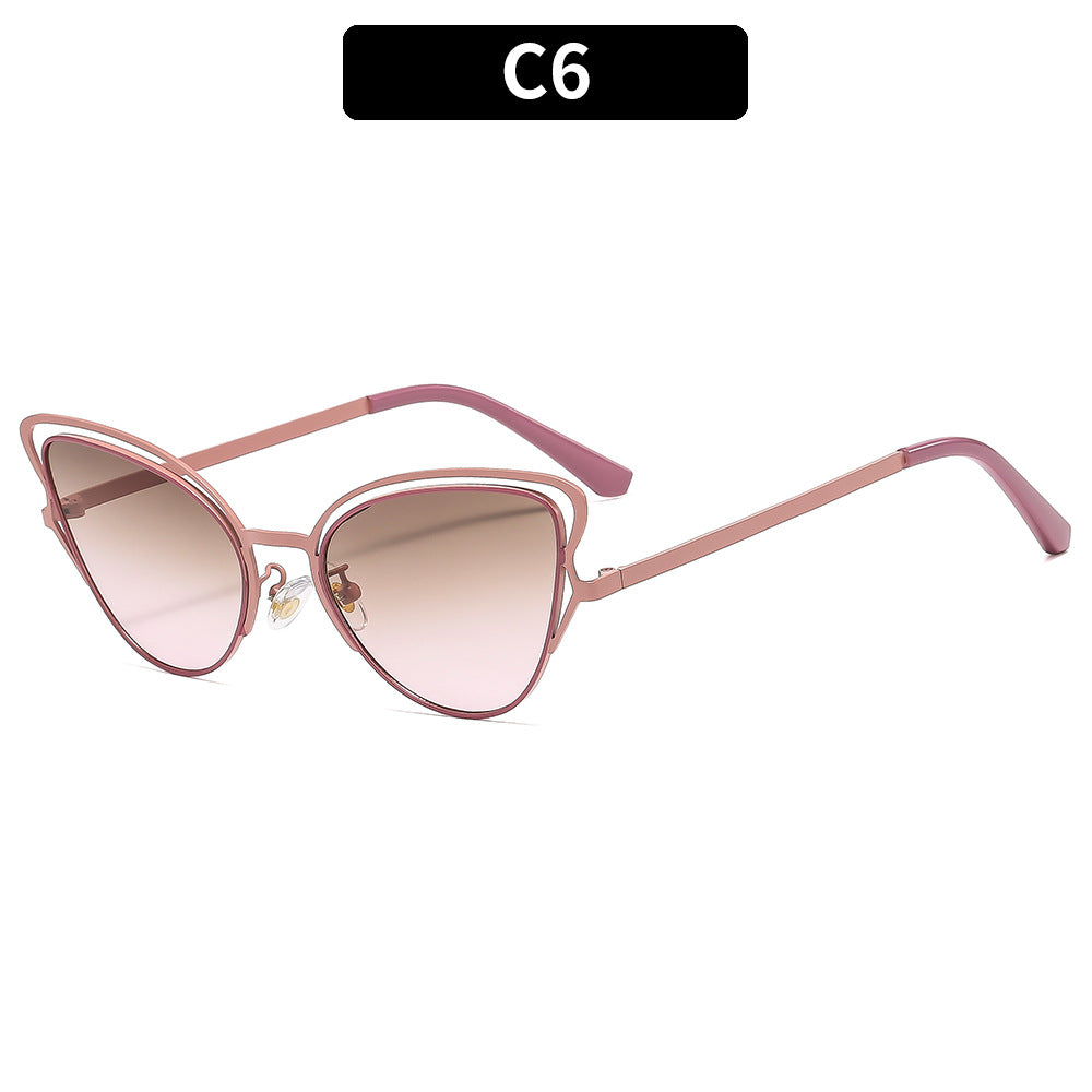 Women's Cat-Eye Sunglasses with Luxurious Metal Frame and High-Quality Gradient Lenses Stornfield