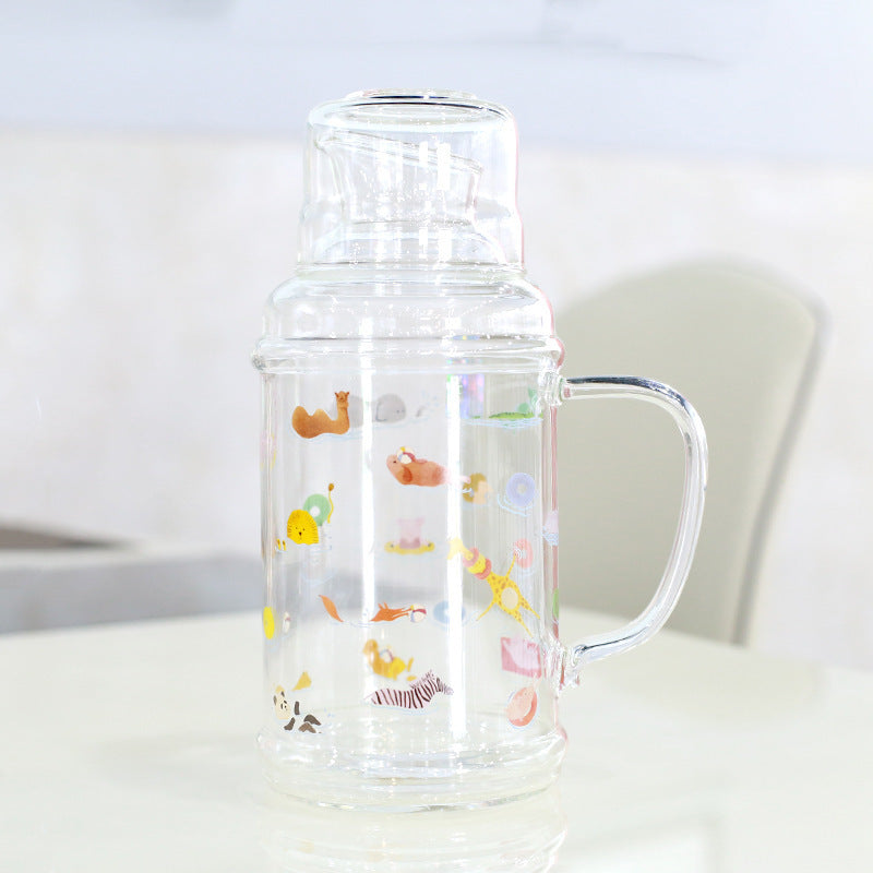 Ladies Glass Jug with enchanting Animal Motifs Stornfield