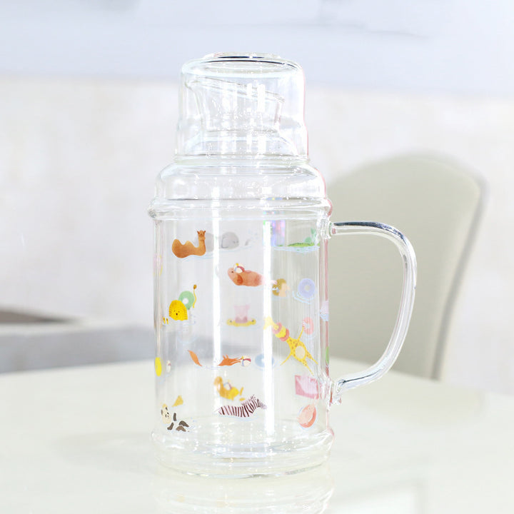 Ladies Glass Jug with enchanting Animal Motifs Stornfield