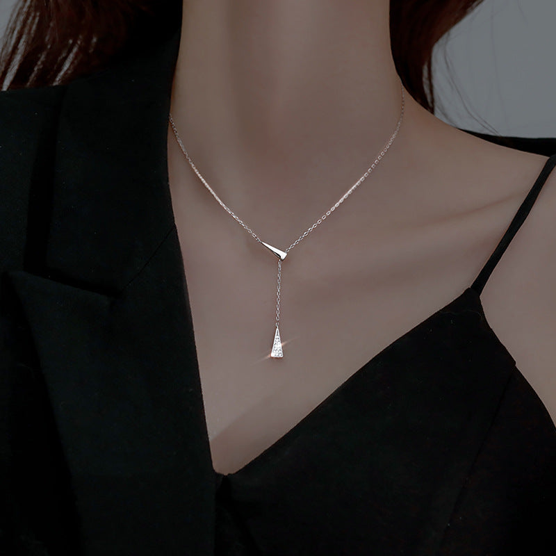 Modern Geometric Drop Necklace Stornfield