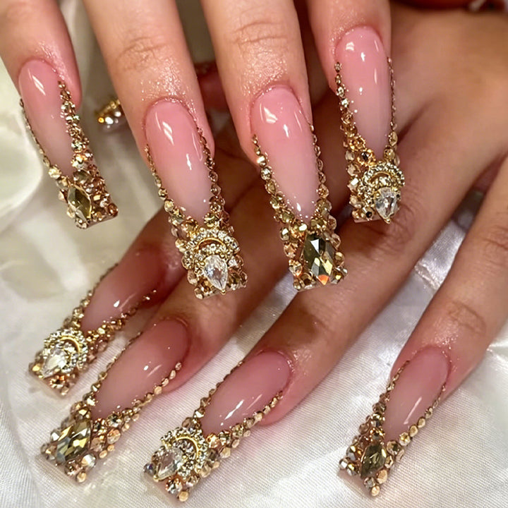 Nail art set with glamorous rhinestone accents Stornfield