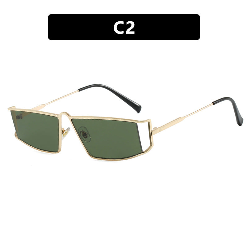 Ladies trendy sunglasses in a futuristic design with square lenses Stornfield
