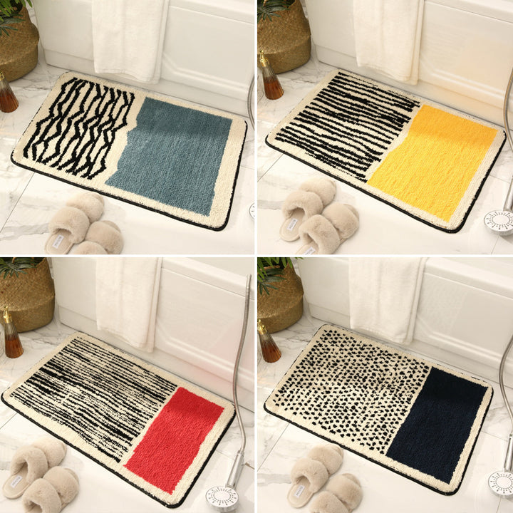 Textured Abstract Bathroom Mat