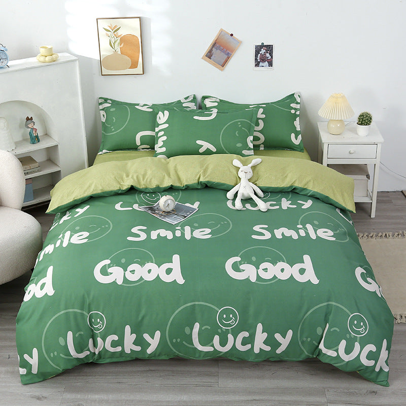 Modern Grid Pattern Comforter Set