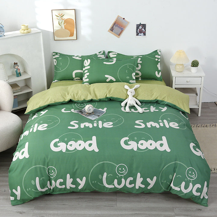 Modern Grid Pattern Comforter Set