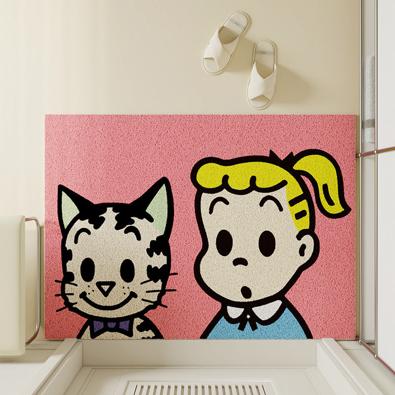 Cartoon-Themed Bath Mat