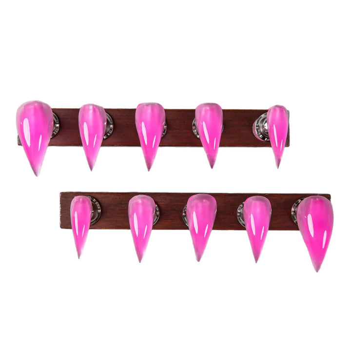Stiletto Press-On Nail Set with Glossy Finish