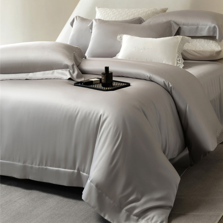 Luxury Satin Duvet Cover and Pillowcase Bedding Set