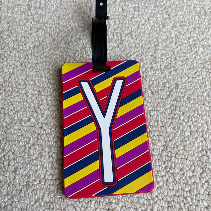 Personalized Striped Luggage Tag Stornfield