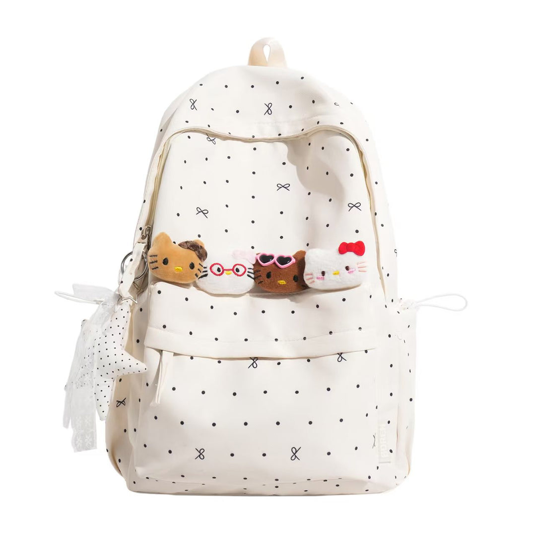 Backpack with Charming Animal Applications and Practical Compartments Stornfield
