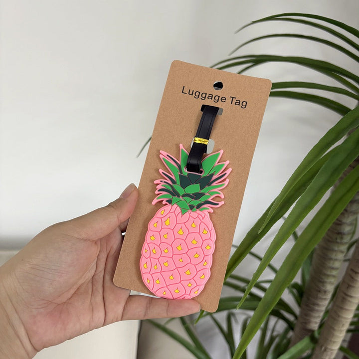 Pineapple-Themed Silicone Luggage Tag Stornfield