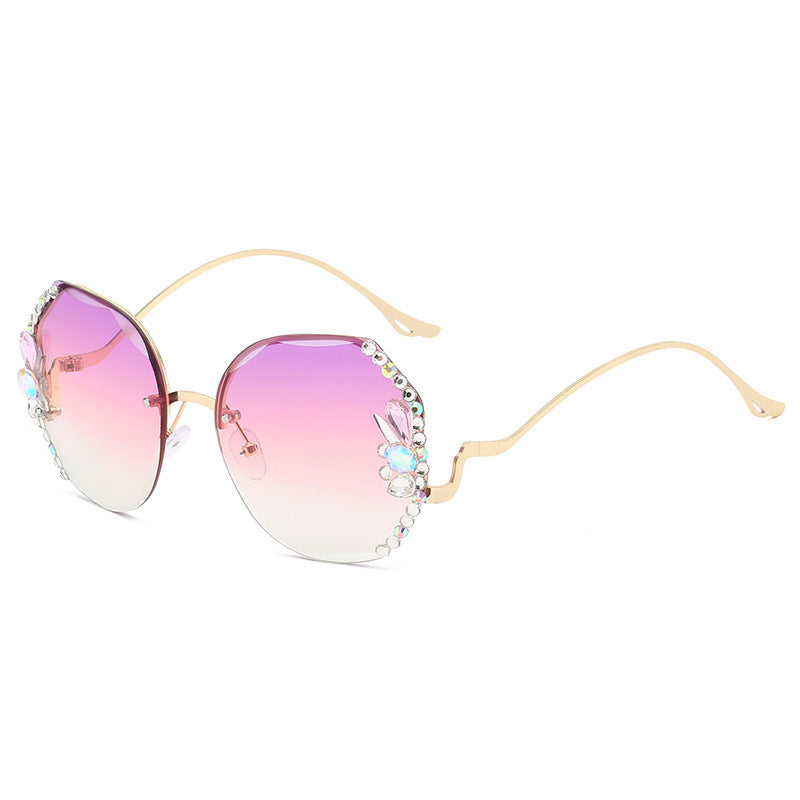 Women's Oversized Sunglasses with Decorative Stones Stornfield