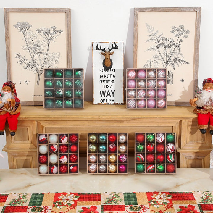 Shatterproof Decorative Holiday Baubles Set Stornfield