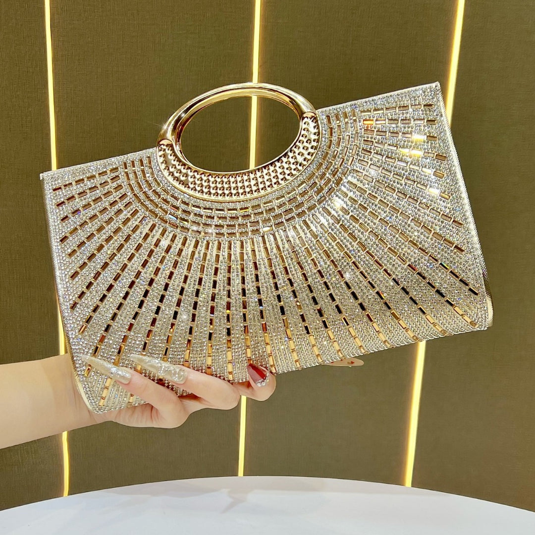 Statement Metallic Evening Clutch