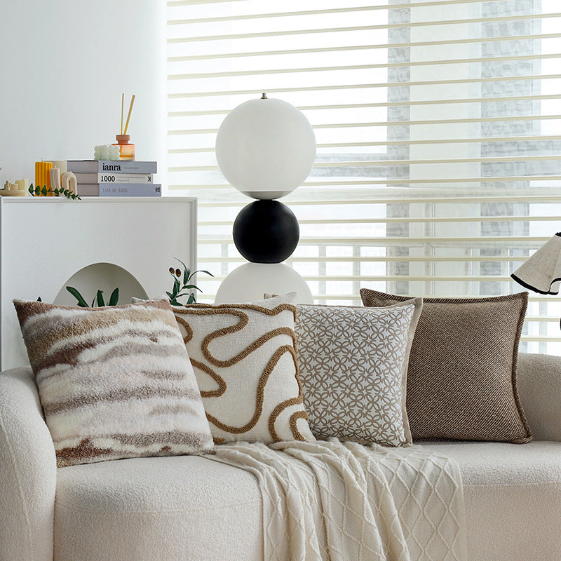 Decorative cushion with fine herringbone structure Stornfield