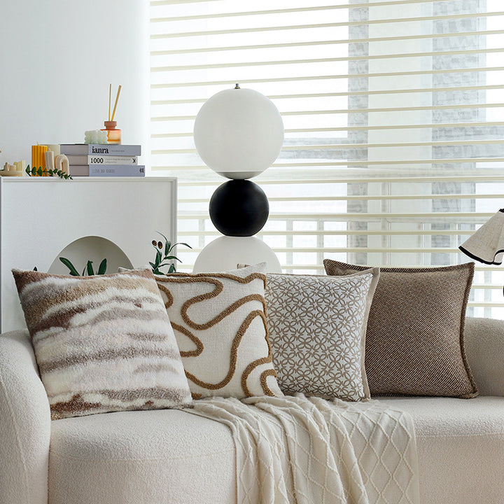 Decorative cushion with fine herringbone structure Stornfield