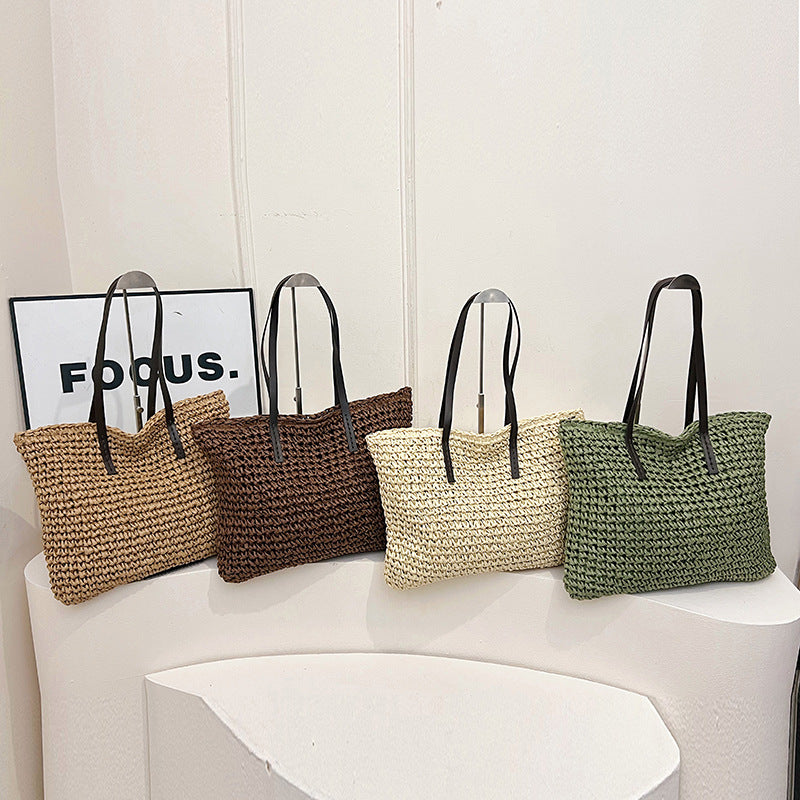 Handwoven Straw Tote Bag