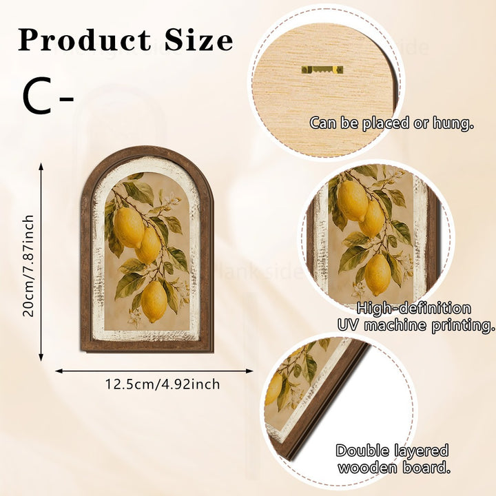 Wall decoration with lemon pattern Stornfield