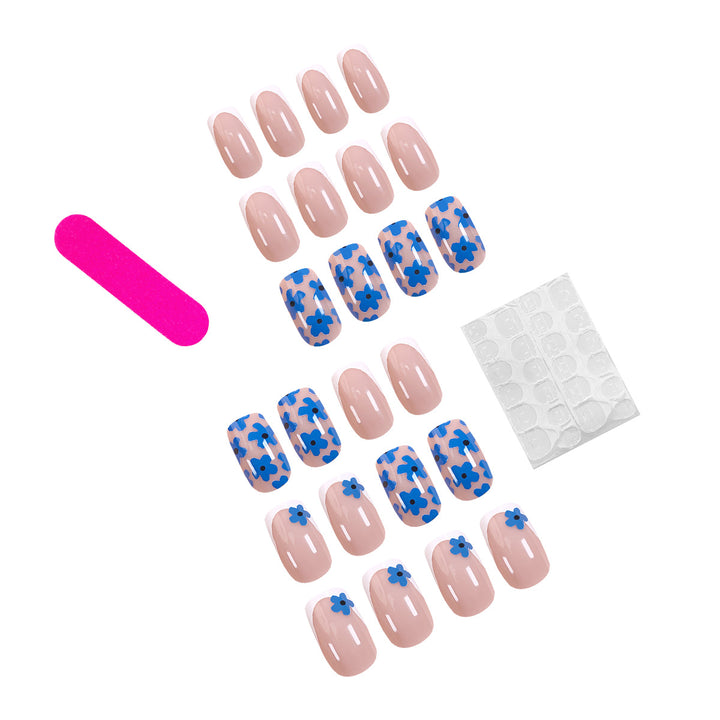 Exquisite nail design with floral accents Stornfield