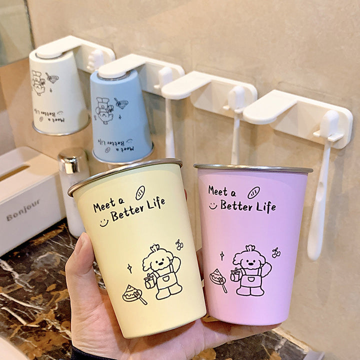 Wall-mounted toothbrush holder with playful design Stornfield