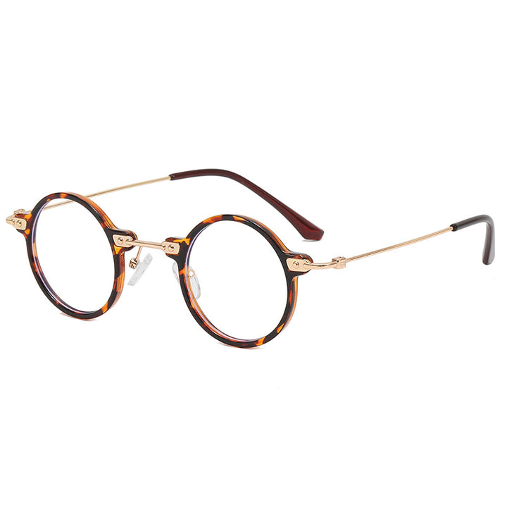 Ladies round glasses with delicate metal frame Stornfield