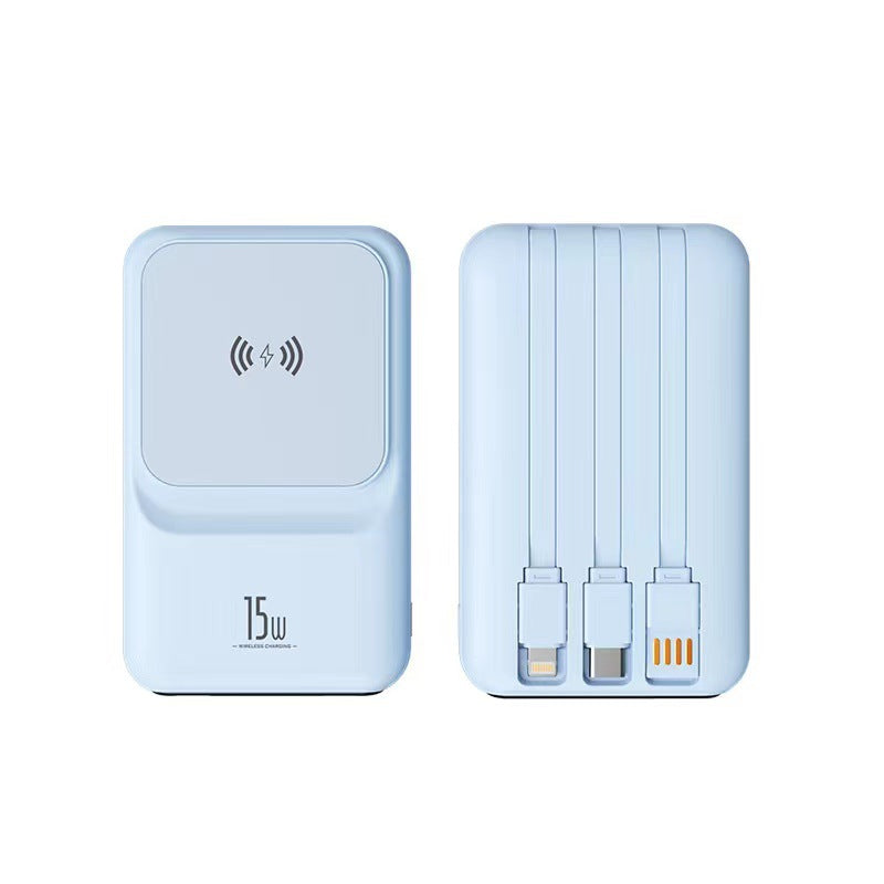 Portable Wireless Charger with Integrated Multi-Charging Station Stornfield
