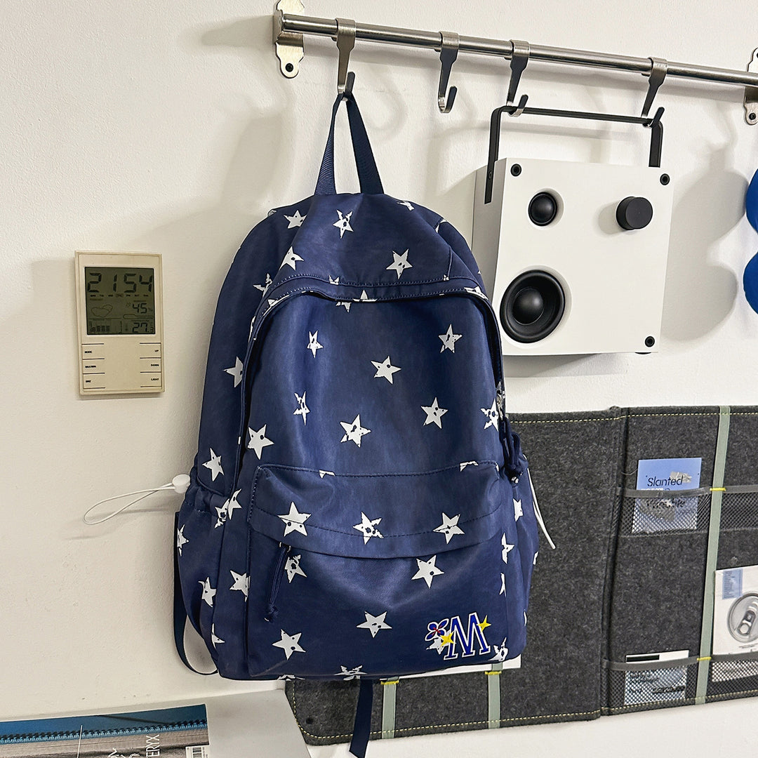 Star-Embellished Everyday Backpack Stornfield
