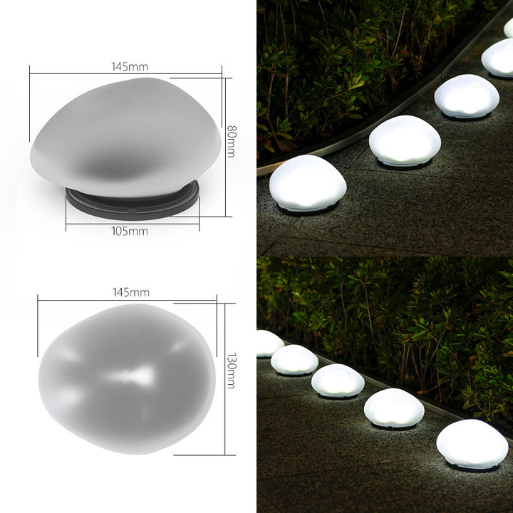 Rechargeable LED Pebble Pathway Lights Waterproof Garden Accent Stornfield