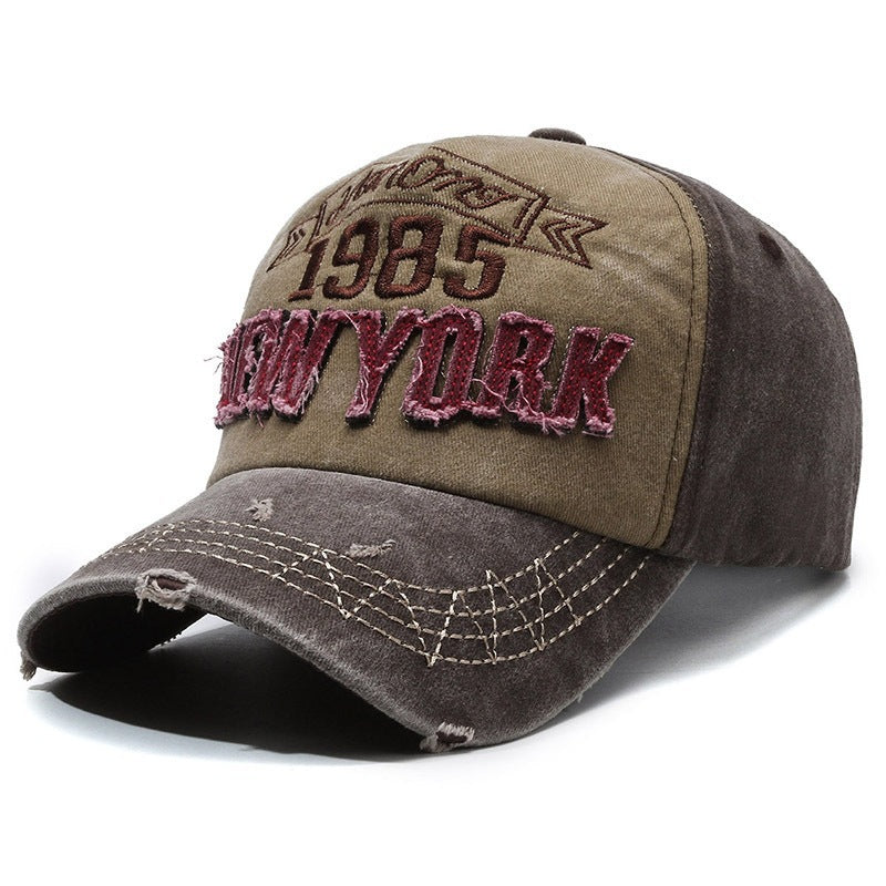 Men's Distressed Cotton Graphic Baseball Cap Stornfield