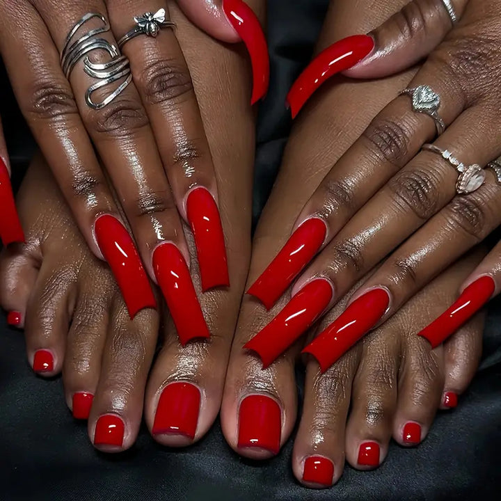 Premium Glossy Press-On Nail Set Stornfield