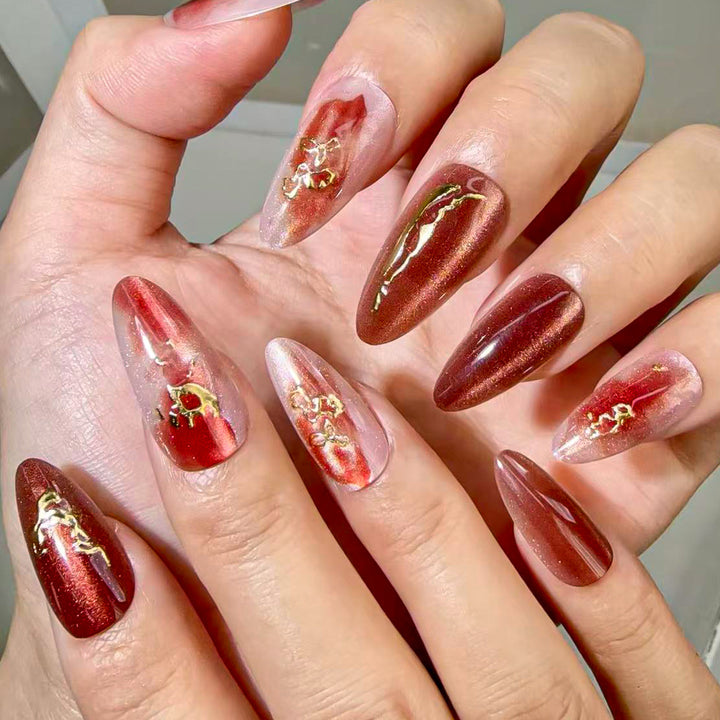 Artistic Decorative Press-On Nail Tips Stornfield