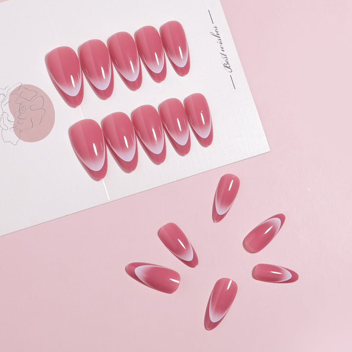 Elegant Almond-Shaped Press-On Nail Set Stornfield