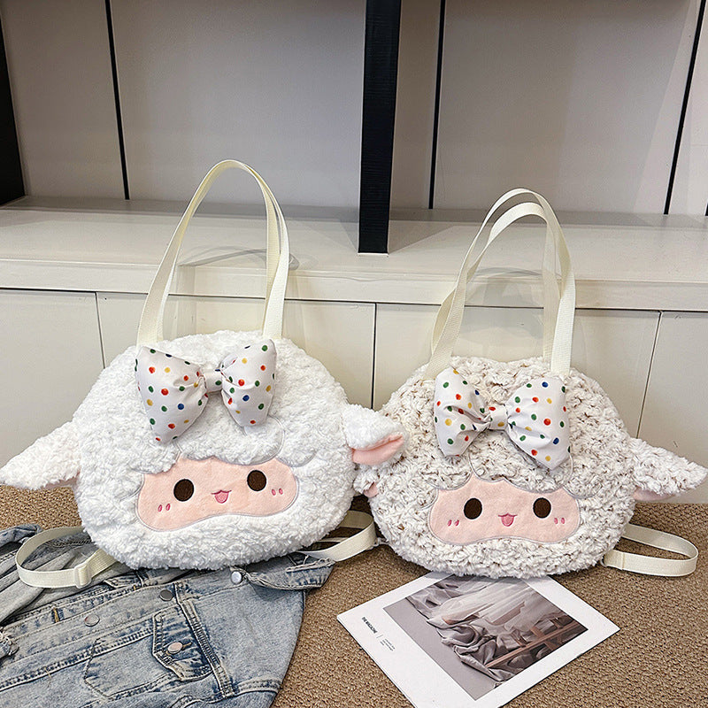 Plush Backpack with Cute Lamb Design Stornfield